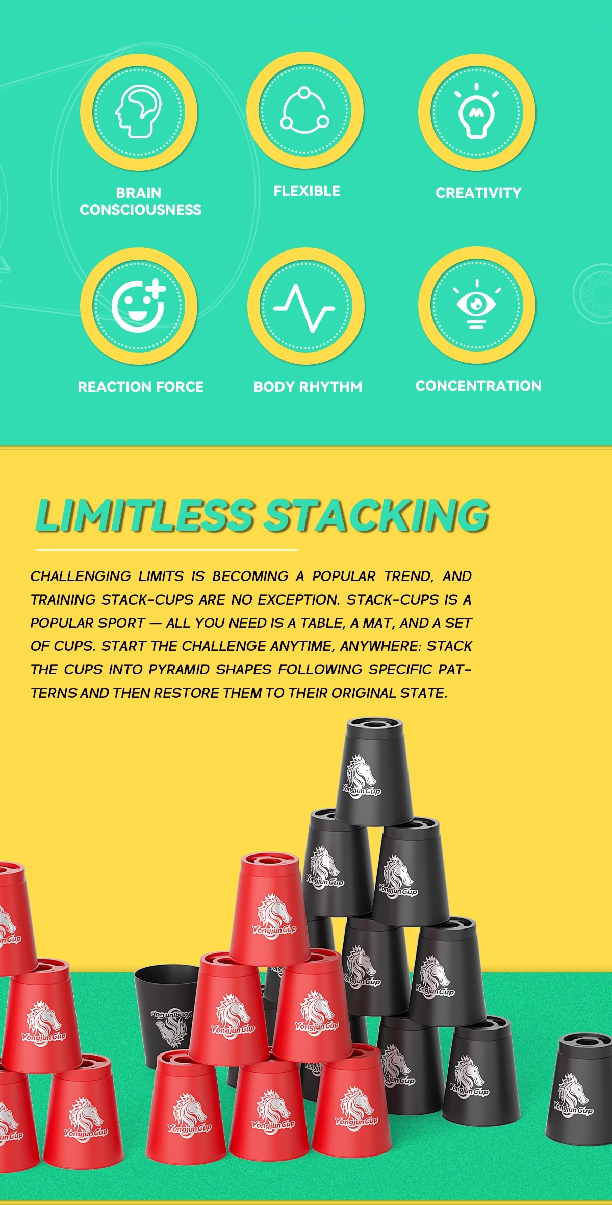 Stack cups