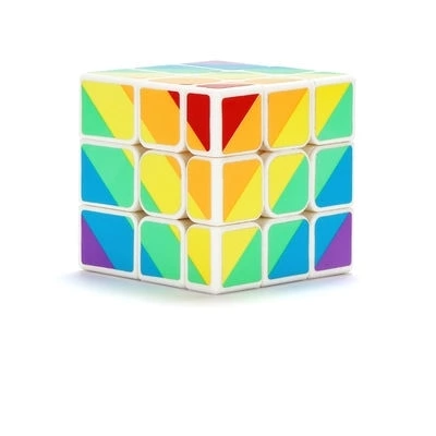 Inequilateral rainbow cube