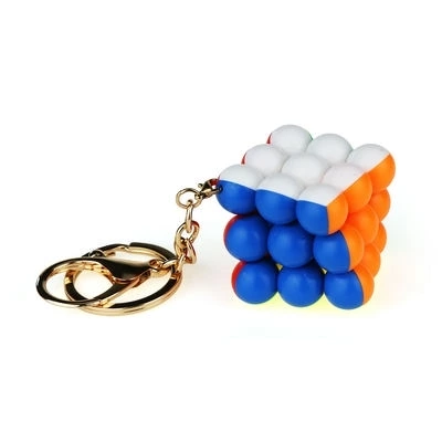 Mini bead cube 3x3 with key chain