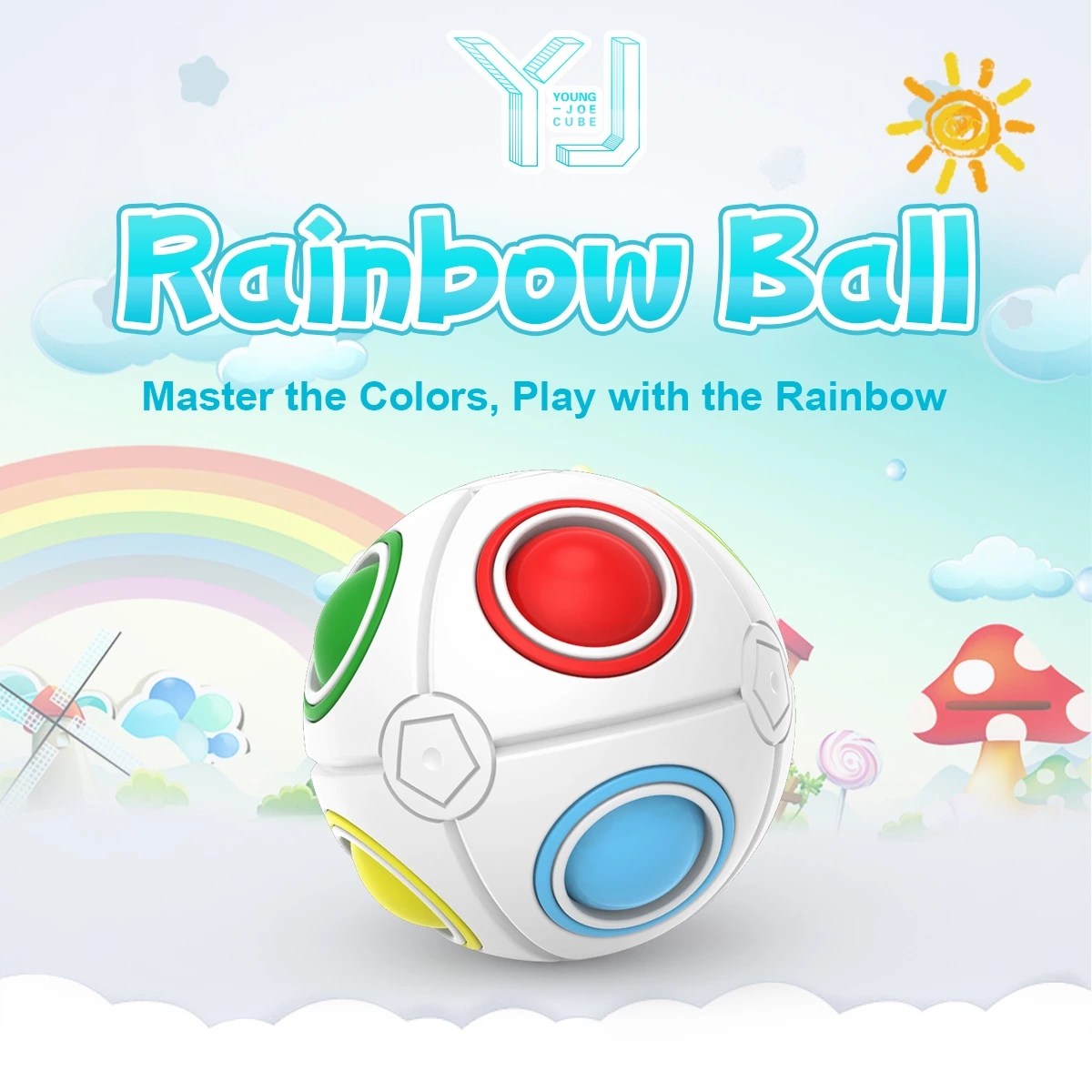 Mini rainbow ball